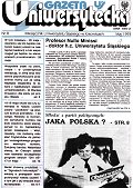Okładka Gazety Uniwersyteckiej