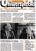 Okładka Gazety Uniwersyteckiej