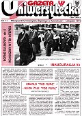 Okładka Gazety Uniwersyteckiej