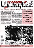 Okładka Gazety Uniwersyteckiej