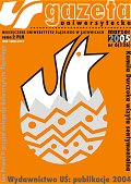 Okładka Gazety Uniwersyteckiej