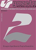 Okładka Gazety Uniwersyteckiej